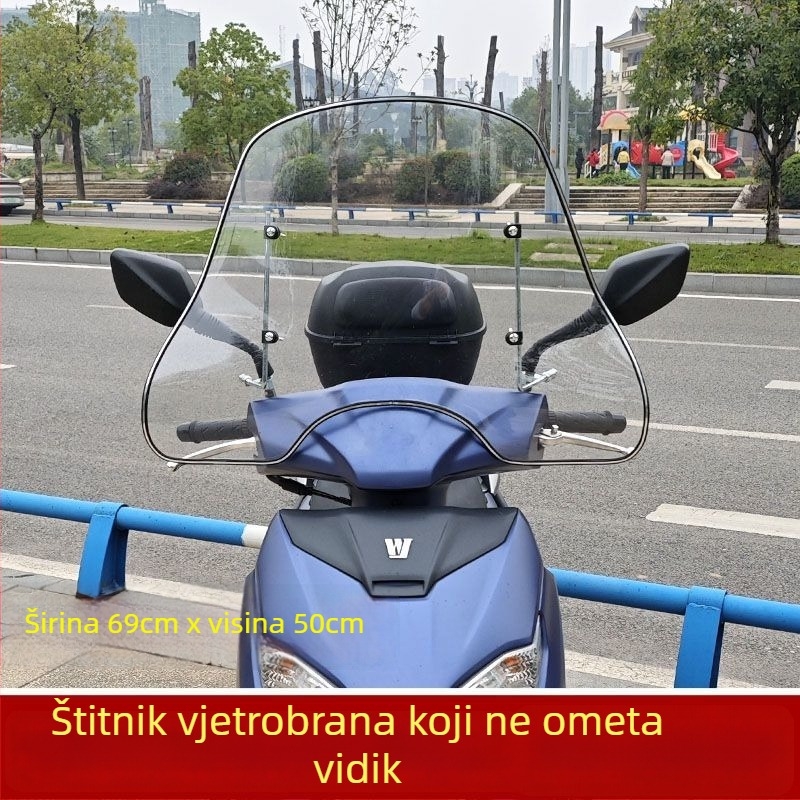 Prednje staklo za skutere i električna vozila – polietilen, zaštita od sunca, vodootpornost