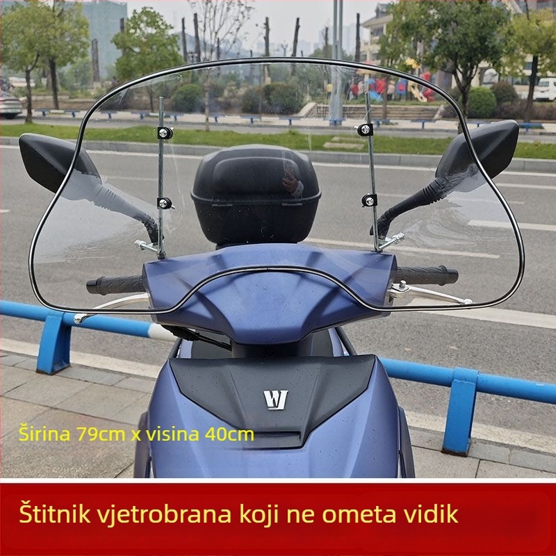 Prednje staklo za skutere i električna vozila – polietilen, zaštita od sunca, vodootpornost
