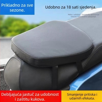 Podložak za sjedalo električnog vozila, mekan i debelo izrađen, lan materijal, ljetna uporaba