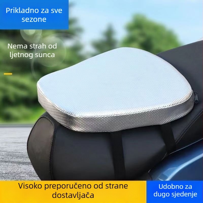 Podložak za sjedalo električnog vozila, mekan i debelo izrađen, lan materijal, ljetna uporaba