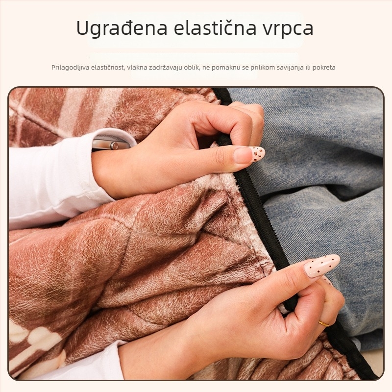Debela fleec deka za vožnju električnim biciklom, zaštita koljena, unisex, zimska toplina