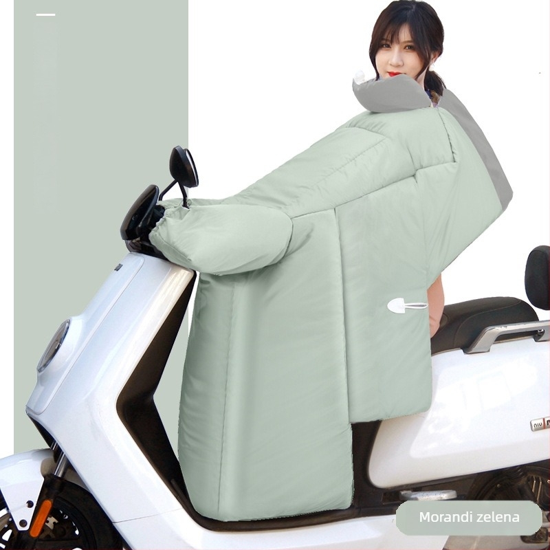 Zimska navlaka za vjetrobran motocikla, tricikla i električno vozilo; materijal: poliester svila; vodootporno; tisk logotipa; prilagodba dostupna.