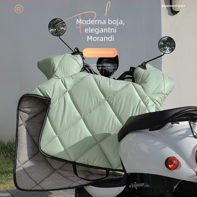 Pokrov za vjetrobran električnih vozila — s flis podstavom, vodootporan, debeli, univerzalan za četiri sezone