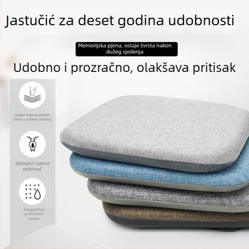Jastuk za sjedenje od lana, punjenje od spužve, jednofarban, za dnevni boravak, ured ili restoran — novi kineski stil