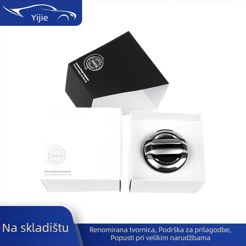 Poklopac spremnika goriva za Porsche Cayenne, Panamera, Macan, 911 Carrera, 718, Boxster (981 Gen) — aluminij + plastika; Kompatibilno s Cayenne 982, Panamera 997, Macan, 911 Carrera, 718 Carrera, Boxster