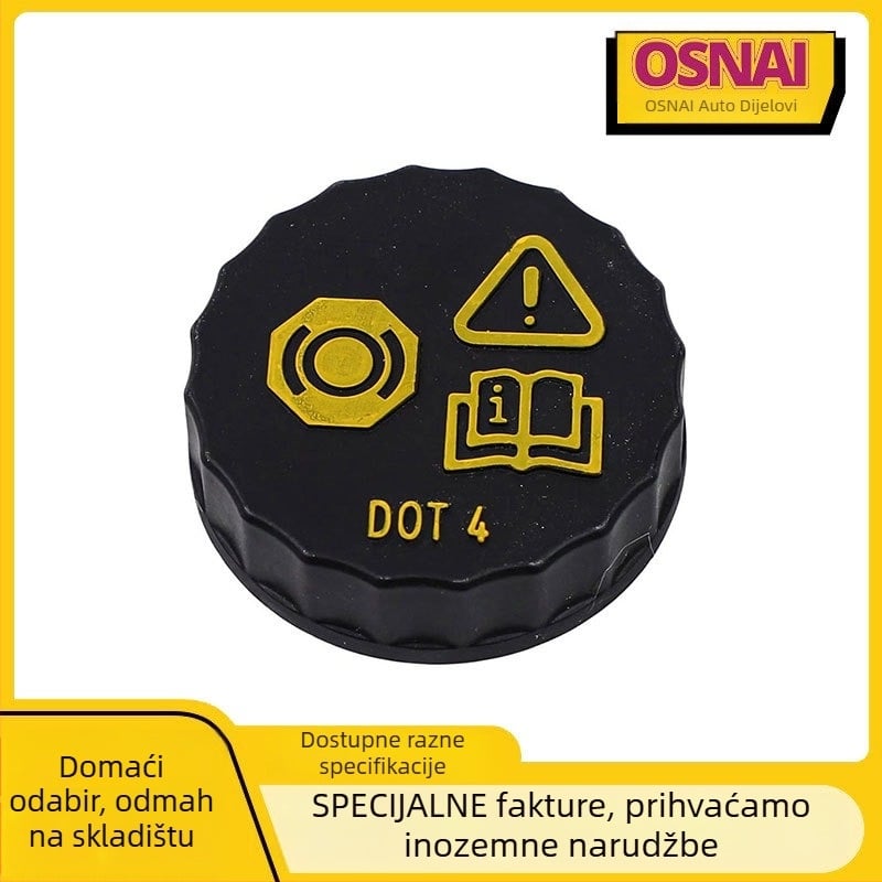 Osney Poklop spremnika tekućine za kočnice, 6M512162AA; kompatibilan s Ford, Peugeot, Citroën; dijelni broj 5Q0611349B, 5QD611349; materijal PP