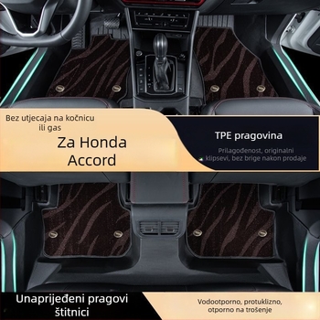 Automobilske podne prostirke od TPE — potpuno pokriće, vodonepropusne, anti-slip, otporne na habanje, namijenjene za pet mjesta