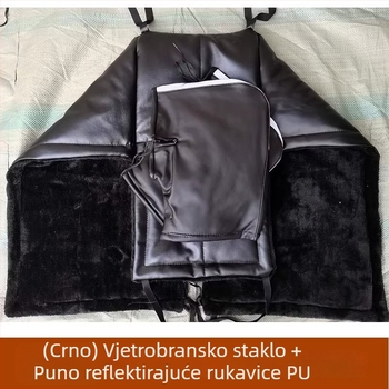 Fubao Kožna zimska deka za vjetrobransko staklo motocikala i električnih vozila — vodootporno, minimalistički stil