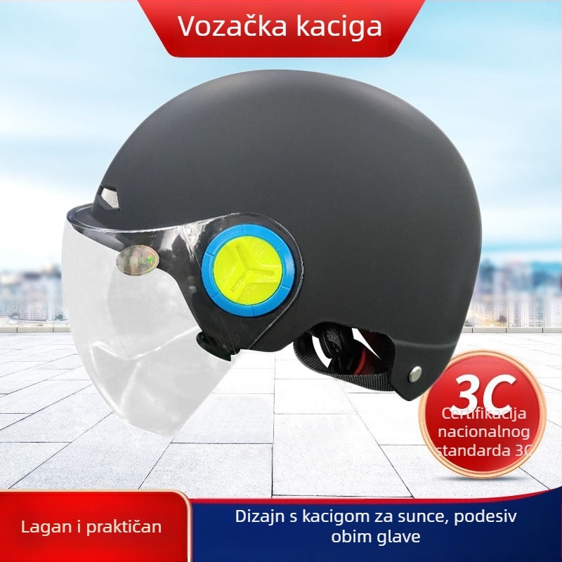 Ljetna kaciga za električni skuter, 3C certificirana, ABS materijal, lagana, prozračna