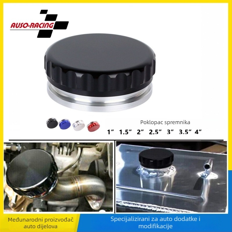 Poklopac vodnog spremnika od aluminijske legure, univerzalna kompatibilnost, model 08 zavareni