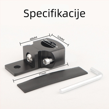 Riding Trip: Držač cijevi za motocikl s LED pomoćnim svjetlom, aluminijski spoj, univerzalni zglob, višenamjenski pričvrsni držač