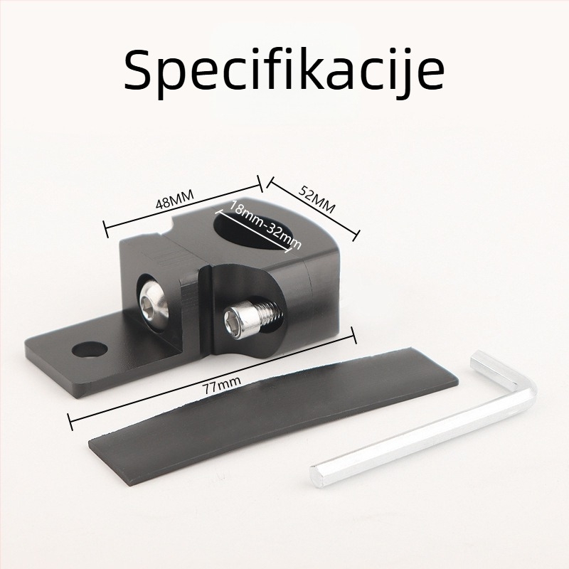 Riding Trip: Držač cijevi za motocikl s LED pomoćnim svjetlom, aluminijski spoj, univerzalni zglob, višenamjenski pričvrsni držač