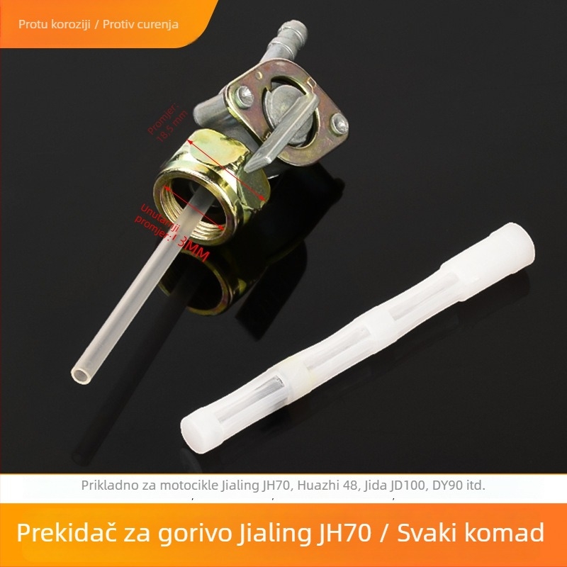 Prekidač spremnika goriva za motocikl JH70, marka Mogelon, model Jh70, upravlja glavni i pomoćni spremnik, šifra proizvoda Jh70yxkg