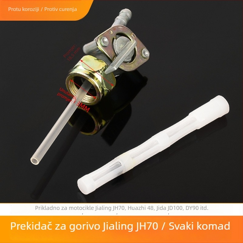 Prekidač spremnika goriva za motocikl JH70, marka Mogelon, model Jh70, upravlja glavni i pomoćni spremnik, šifra proizvoda Jh70yxkg