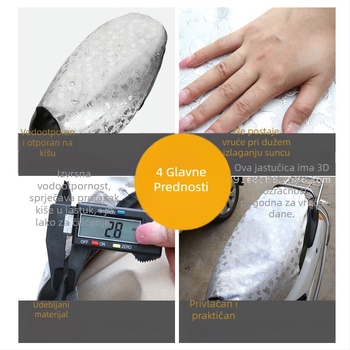 Moshuntong navlaka za sjedalo motocikla — vodootporna i UV zaštita, topla izolacija, mogućnost prilagodbe, kompatibilno s odabranim modelima