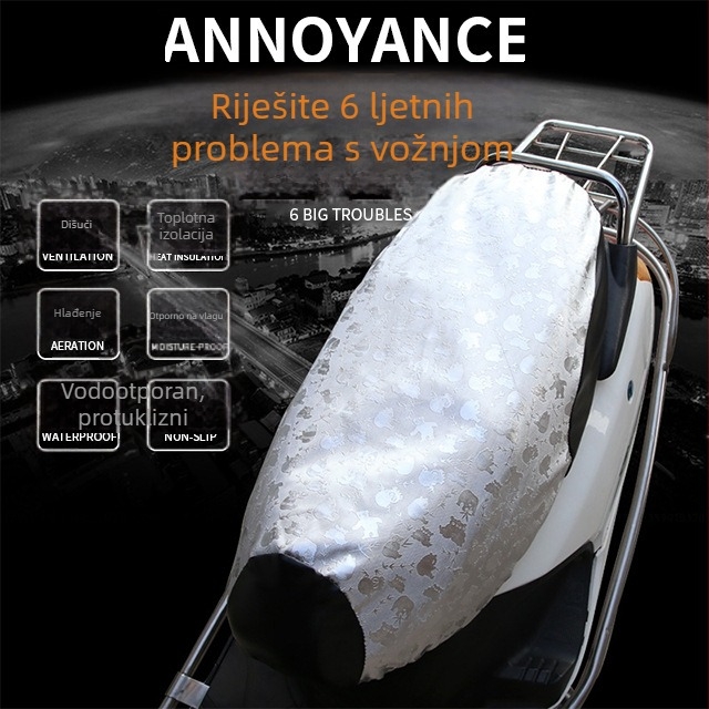 Moshuntong navlaka za sjedalo motocikla — vodootporna i UV zaštita, topla izolacija, mogućnost prilagodbe, kompatibilno s odabranim modelima