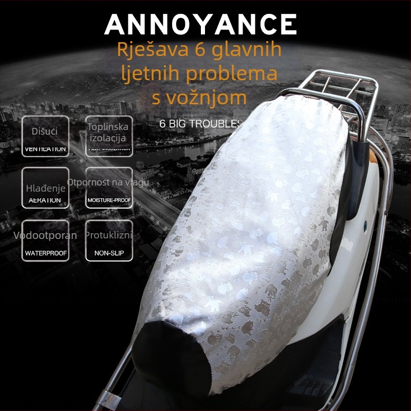 Moshuntong navlaka za sjedalo motocikla — vodootporna i UV zaštita, topla izolacija, mogućnost prilagodbe, kompatibilno s odabranim modelima