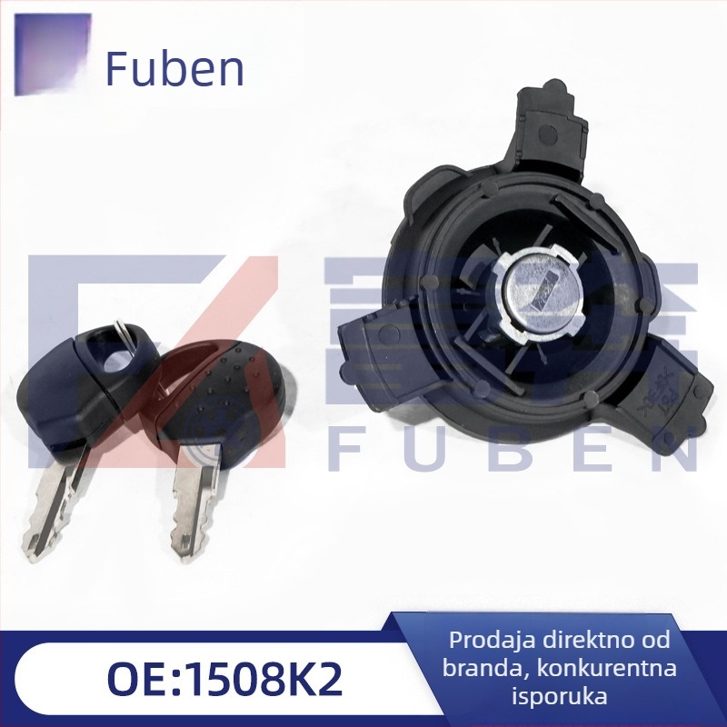 Unutarnji poklopac spremnika goriva s ključem — V Welleg, kompatibilan s Peugeot 206/207/206CC i Citroën C2; šifre proizvoda: 84306-06140, 84306-48030, 84306-0K050, 84306-47020