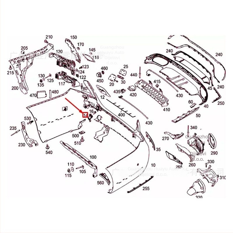 HY Motor poklopca spremnika goriva – Modeli A0008206205, A2228203197 – Kompatibilno s Mercedes-Benz