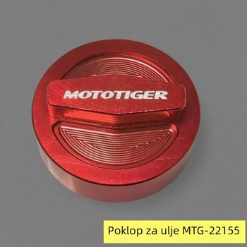 Dekorativni aluminijski legirani poklopac spremnika goriva za motocikl, vanjski poklopac uljnog poklopca Mototiger