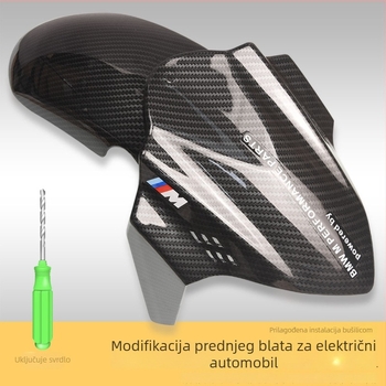 Prednji blatnik za električno vozilo - blatnik za blato, chaofanmoto, model Competitive Fender, kompatibilno s 12V općoj namjeni