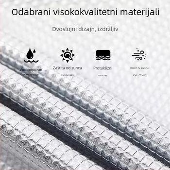 Navlaka za sjedalo električnih vozila s toplinskom izolacijom, zaštita od opeklina i vodootporna zaštita. Materijal: Pearl cotton s aluminijskim filmom. Punilo: pamuk.
