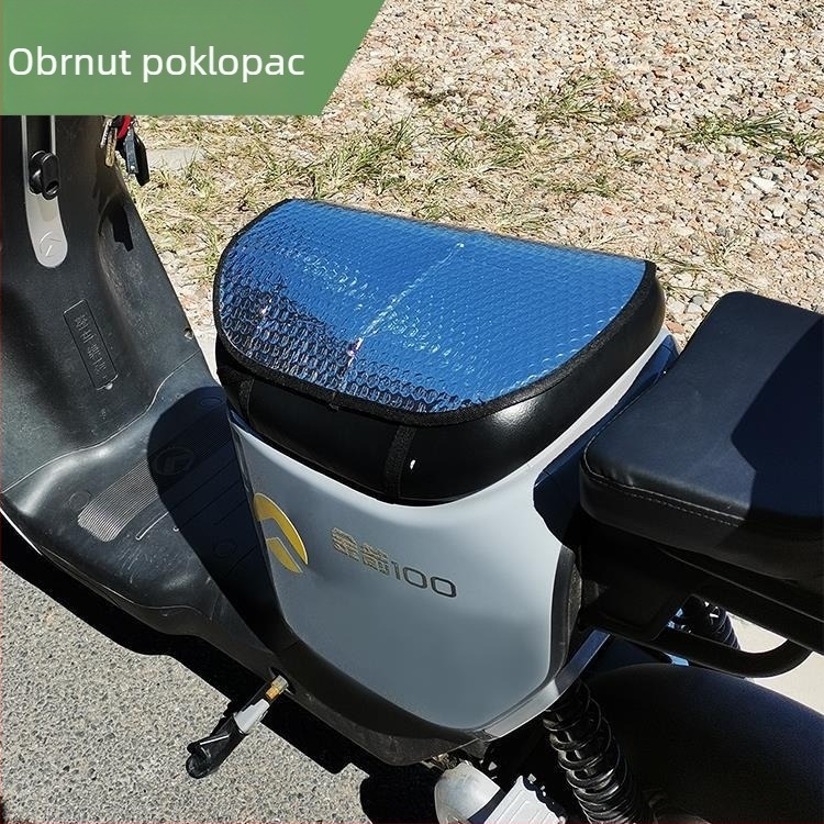 Navlaka za sjedalo električnih vozila s toplinskom izolacijom, zaštita od opeklina i vodootporna zaštita. Materijal: Pearl cotton s aluminijskim filmom. Punilo: pamuk.