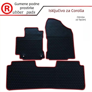Gumene prostirke za pedale automobila, tepih-stil, vodootporne, za posebne modele automobila