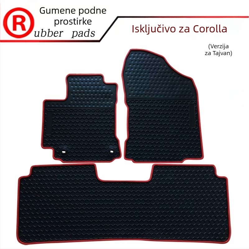 Gumene prostirke za pedale automobila, tepih-stil, vodootporne, za posebne modele automobila