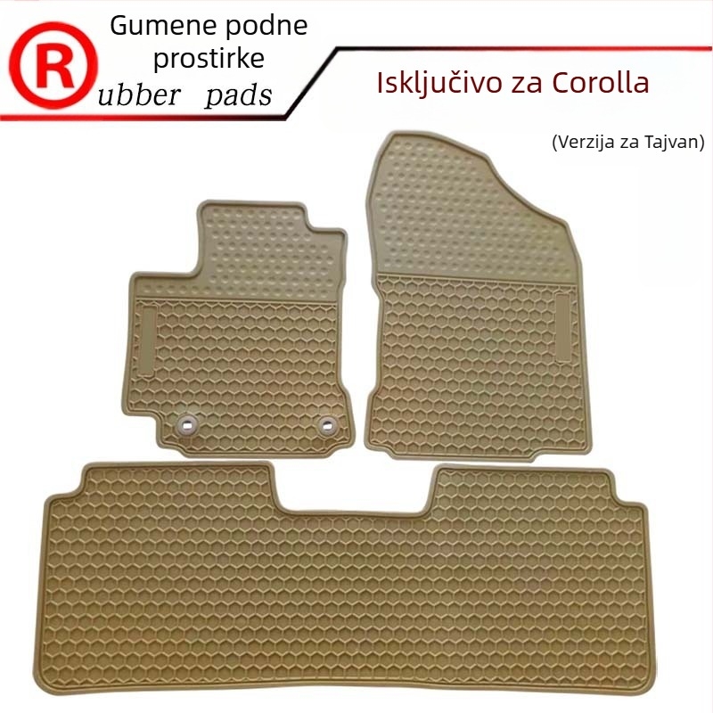 Gumene prostirke za pedale automobila, tepih-stil, vodootporne, za posebne modele automobila