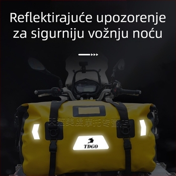 Prilagodljiva vodootporna torba za motocikl za biciklizam i putovanja motociklom, TDGO model 405, kompatibilna s motociklima i skuterima