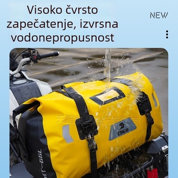Prilagodljiva vodootporna torba za motocikl za biciklizam i putovanja motociklom, TDGO model 405, kompatibilna s motociklima i skuterima