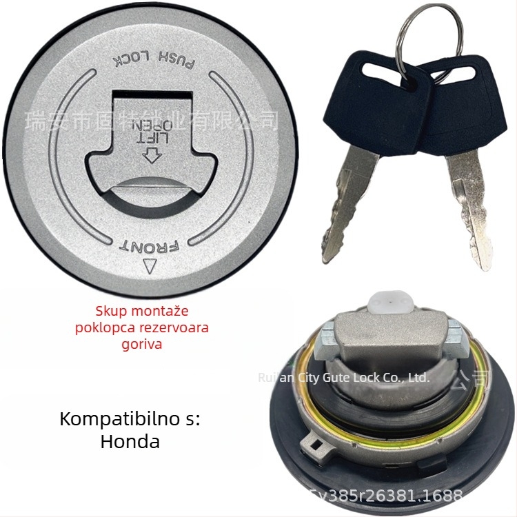Gorivni poklopac za Honda CBF150, CB250, CB1300, CB750, SDH150-A/B/C – s jednim mehanizmom zaključavanja, Hanyang Lock Industry