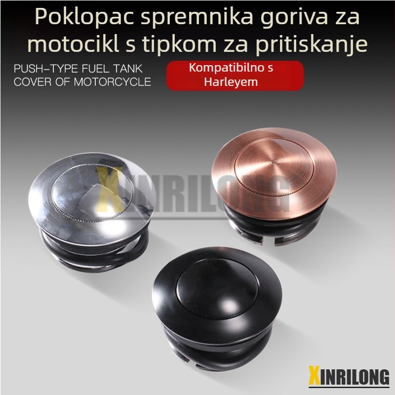 Harley motocikl kapica rezervoara, CNC aluminij, pritiskom tip izlazni poklopac, model HP-Q073, brend New Rilong