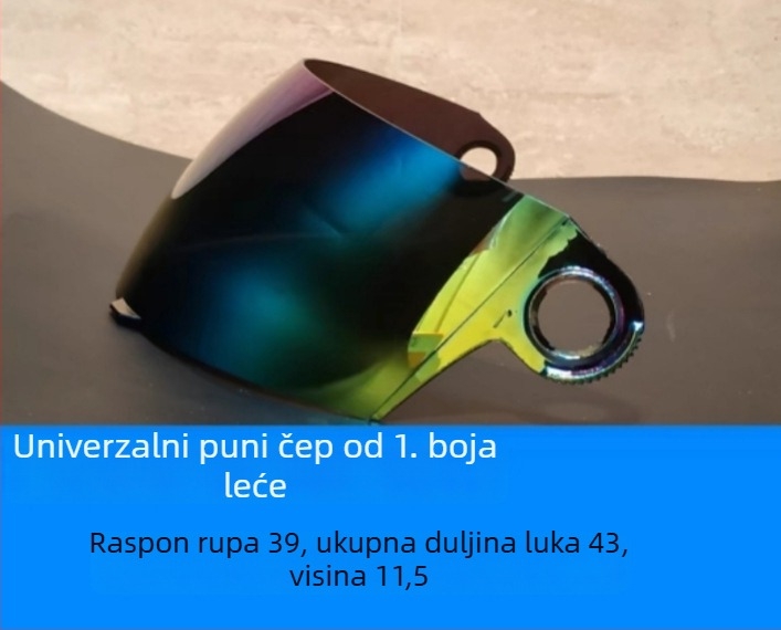 Vizir kacige za motocikl PC/PET, zaštita od sunca i vjetra, model mali otvor A1/A2/A3
