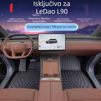 Auto prostirka Ledao L90 – potpuno pokriće, materijal: TPE umjetna guma, prilagodljivo, stil podloge: TPE