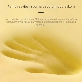 Jastučnica od memorijske pjene za uredske stolice – za dugo sjedenje, pogodna za stolac, bar stolac, blagovaonski stol i auto sjedalo – moderni minimalistički stil, prilagodljiva