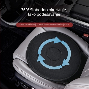 360° rotirajuća jastučnica za auto s masažnom funkcijom za starije osobe i trudnice, pogodna za sve sezone