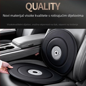 360° rotirajuća jastučnica za auto s masažnom funkcijom za starije osobe i trudnice, pogodna za sve sezone