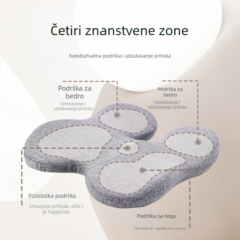 Podložak za sjedenje s memorijskom pjenom, poliester materijal, Jesio, za ured i dom, izdanje jeseni 2025