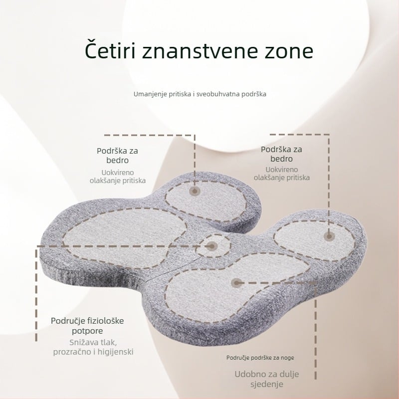 Podložak za sjedenje s memorijskom pjenom, poliester materijal, Jesio, za ured i dom, izdanje jeseni 2025