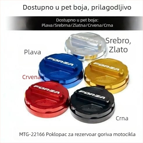 Poklopac spremnika ulja MOTOTIGER MTG-22166, aluminijska legura, univerzalno za motocikle