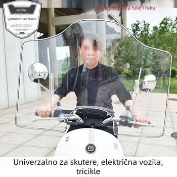 HD proziran panel prednjeg vjetrobrana za električni motocikl, konstrukcija od polietilena