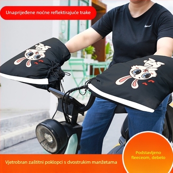 Zimska navlaka za ručke motocikala i električnih vozila — PVC vodootporna, prilagodljiva