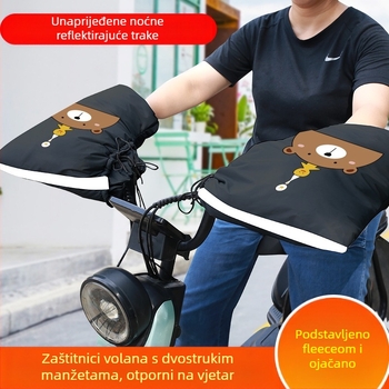Zimska navlaka za ručke motocikala i električnih vozila — PVC vodootporna, prilagodljiva