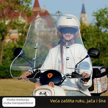 Prednje staklo za električna vozila, PE materijal, visoka jasnoća, prilagodljivo