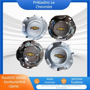 Poklop srednjeg dijela kotača Crown, plastični, kompatibilan s Chevrolet, prilagodljiv