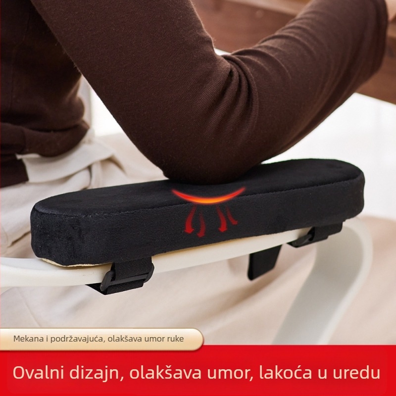Podložak za naslone za ruke na uredskim i gaming stolcima, podrška za lakat i jastučić za zglob od spužve