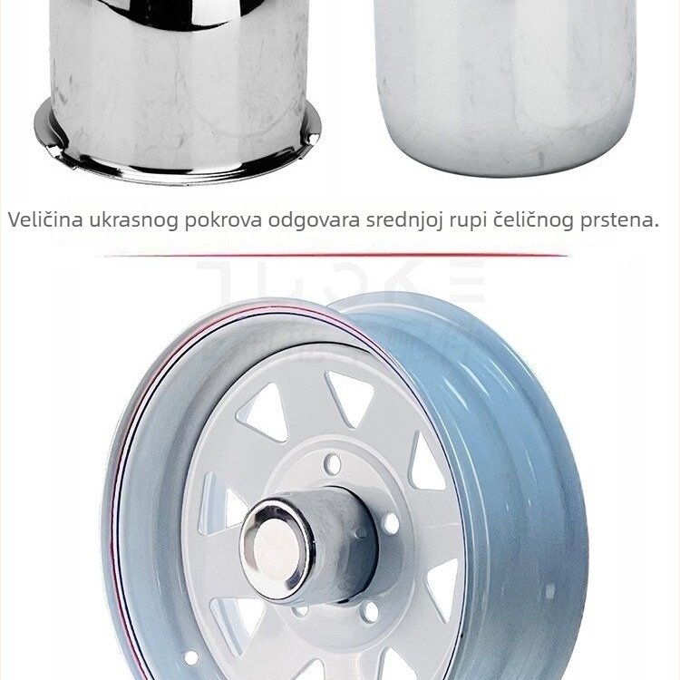 Dekorativni poklopac ležaja kotača prikolice/RV, materijal PC, model: Dekorativni poklopac, kompatibilan s drugim modelima
