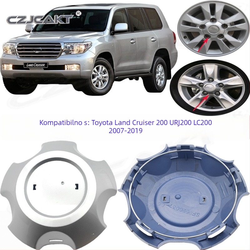 Središnji poklopac hub-a za Toyota Land Cruiser 200 URJ200 LC200 — CZJCAKT; ABS materijal; moguć prilagodba